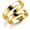 Gult gull ring – 4 mm bredde