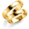 Gult gull ring – 8 mm bredde