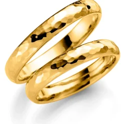 Gult gull ring – 5 mm bredde