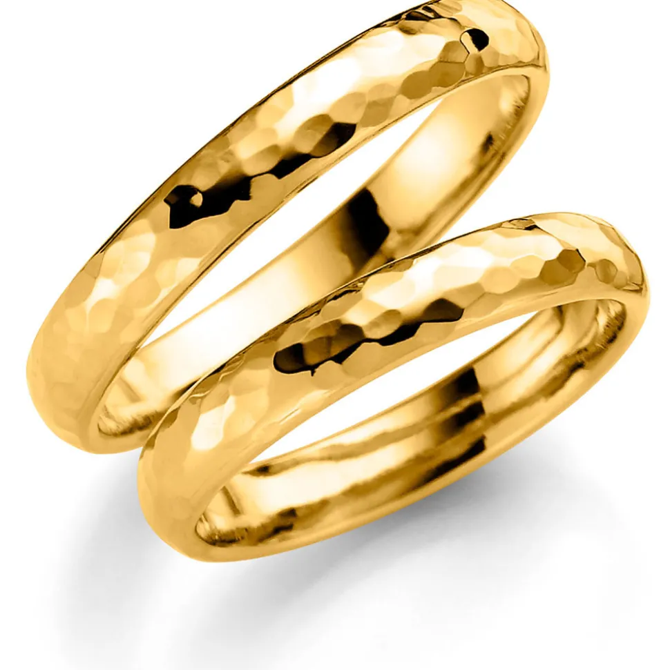 Gult gull ring – 5 mm bredde