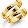 Gult gull ring – 5 mm bredde