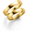 Gult gull ring – 4 mm bredde