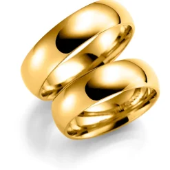 Gult gull ring – 5 mm bredde