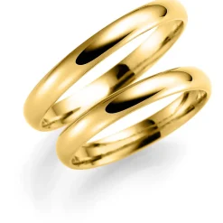 Gult gull ring – 2,5 mm bredde