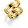 Gult gull ring – 5 mm bredde