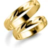 Gult gull ring – 3,5 mm bredde