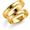 Gult gull ring – 7 mm bredde