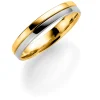 Gult/ hvitt gull ring – 3 mm bredde