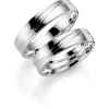 Hvitt gull ring – 7 mm bredde