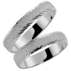 Hvitt gull ring – 6 mm bredde