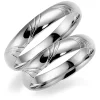 Hvitt gull ring – 5 mm bredde