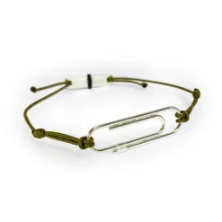 Ingridsløyfen Armbånd Sølv – Oliven