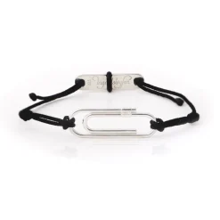 Ingridsløyfen Armbånd Sølv – Svart Liten Binders