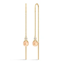 Julie Sandlau – Berry Chain Earrings – Peach Morganite