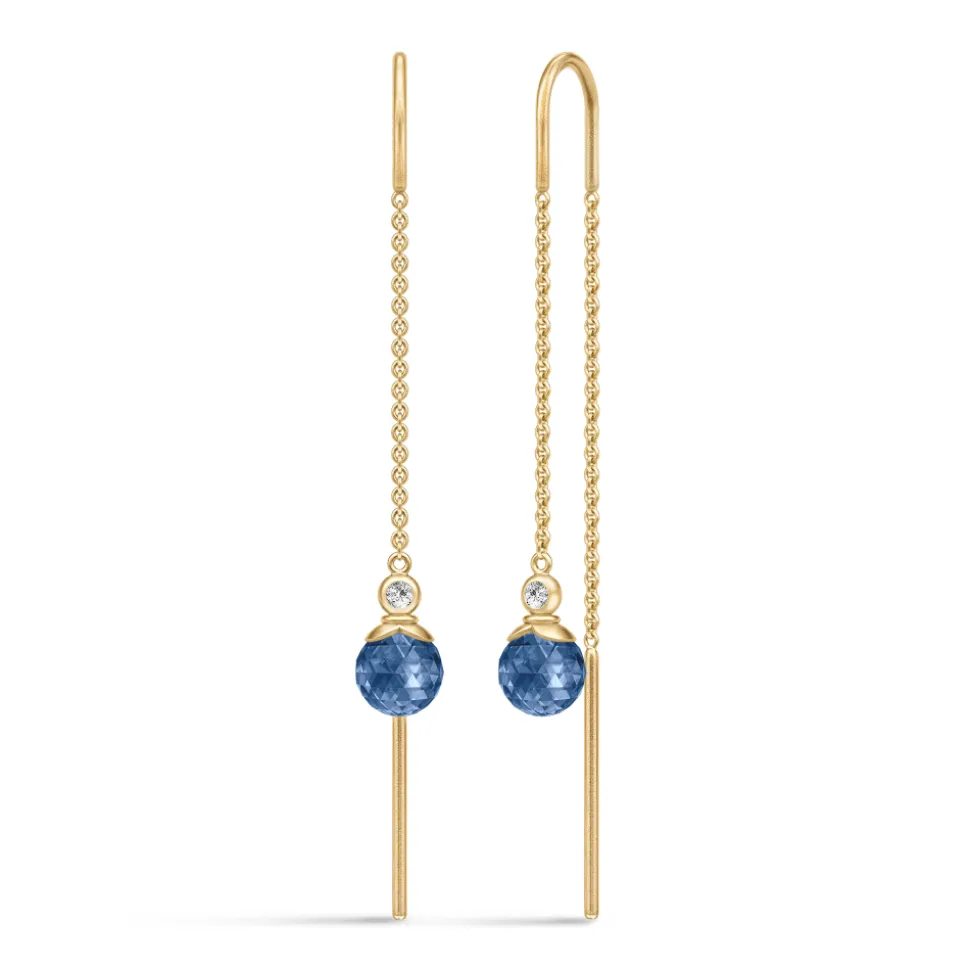 Julie Sandlau – Berry Chain Earrings – Sapphire Blue