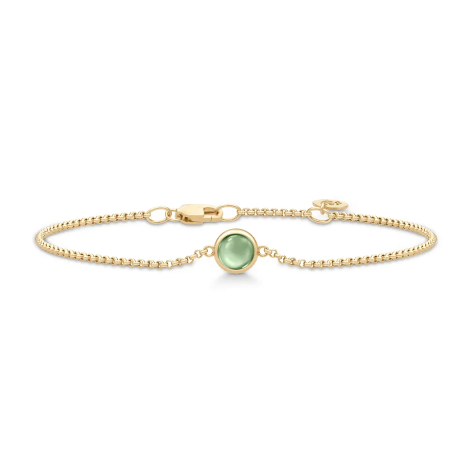 Julie Sandlau – Primini armbånd i 22k forgylt sølv – Green Amethyst