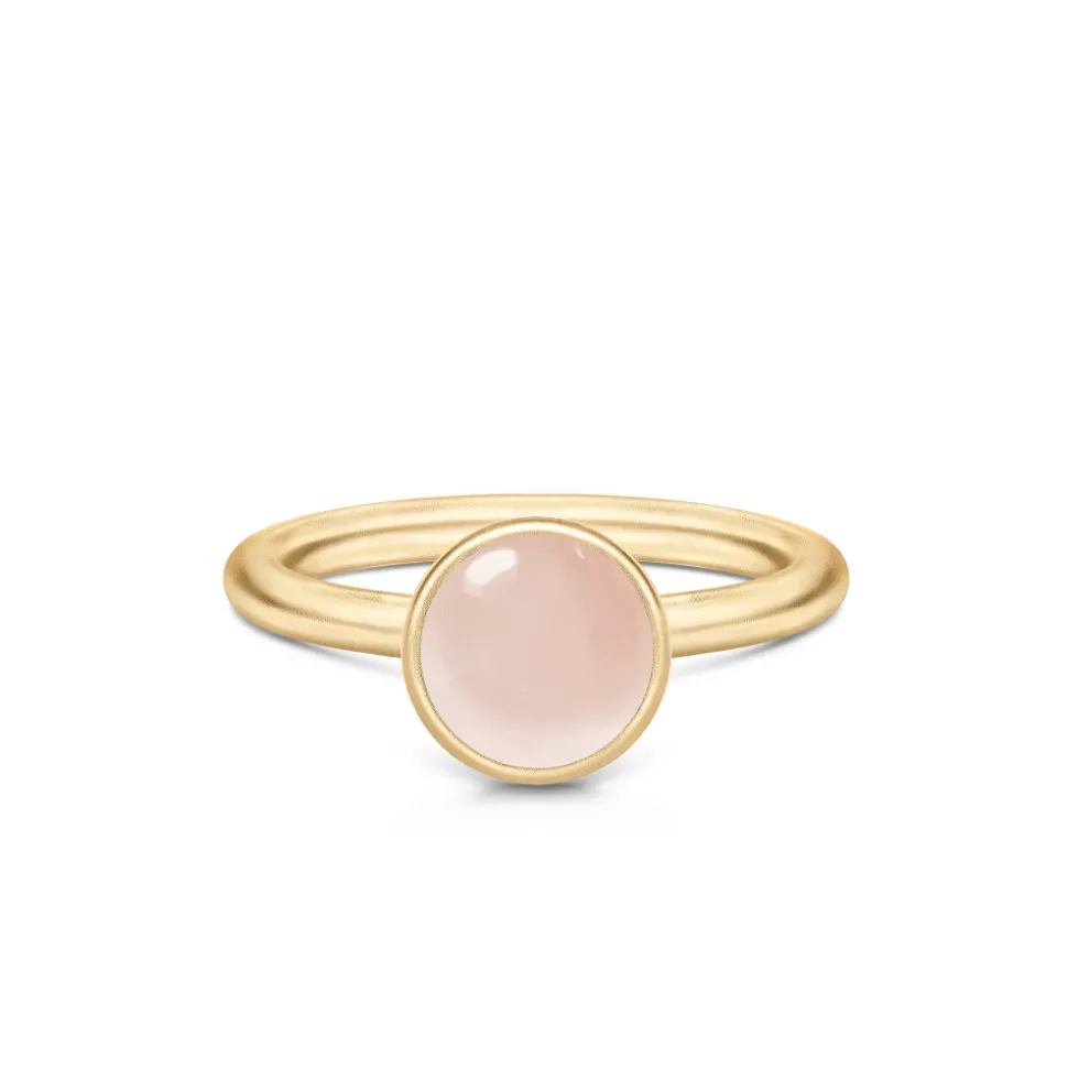 Julie Sandlau – Primini ring i 22k forgylt sølv – Milky Rose