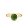 Julie Sandlau – Primini ring i 22k forgylt sølv – Moss Green