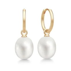 Julie Sandlau – Pure Medium Hoop i 14k gult gull