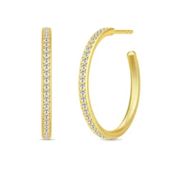 Julie Sandlau – Øreringer i forgylt sølv – Infinity Medium Hoops