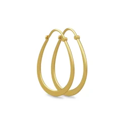 Julie Sandlau – Øreringer i forgylt sølv – Pear Hoop