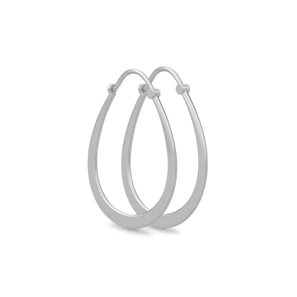 Julie Sandlau – Øreringer i sølv – Pear Hoop