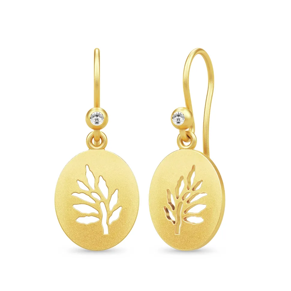 Julie Sandlau – Tree of Life Signet Earrings