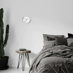 Mondaine – Veggklokke 25 cm sølvfarget