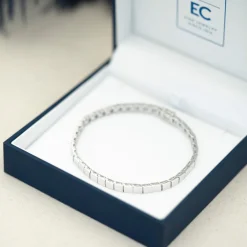 NC Christophersen – Allianse armbånd i hvitt gull – 0,05 ct diamanter