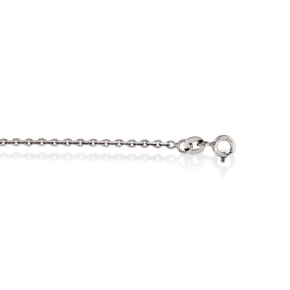 NC Christophersen – Ankerkjede i rhodinert sølv – 2 mm, 50 cm