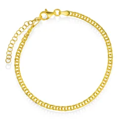 NC Christophersen – Armbånd i forgyldt sølv, 19 cm
