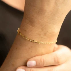 NC Christophersen – Armbånd i forgyldt sølv, 19 cm