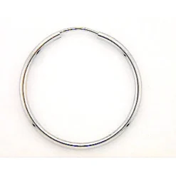 NC Christophersen – Creoler i hvitt gull – 30 mm i diameter