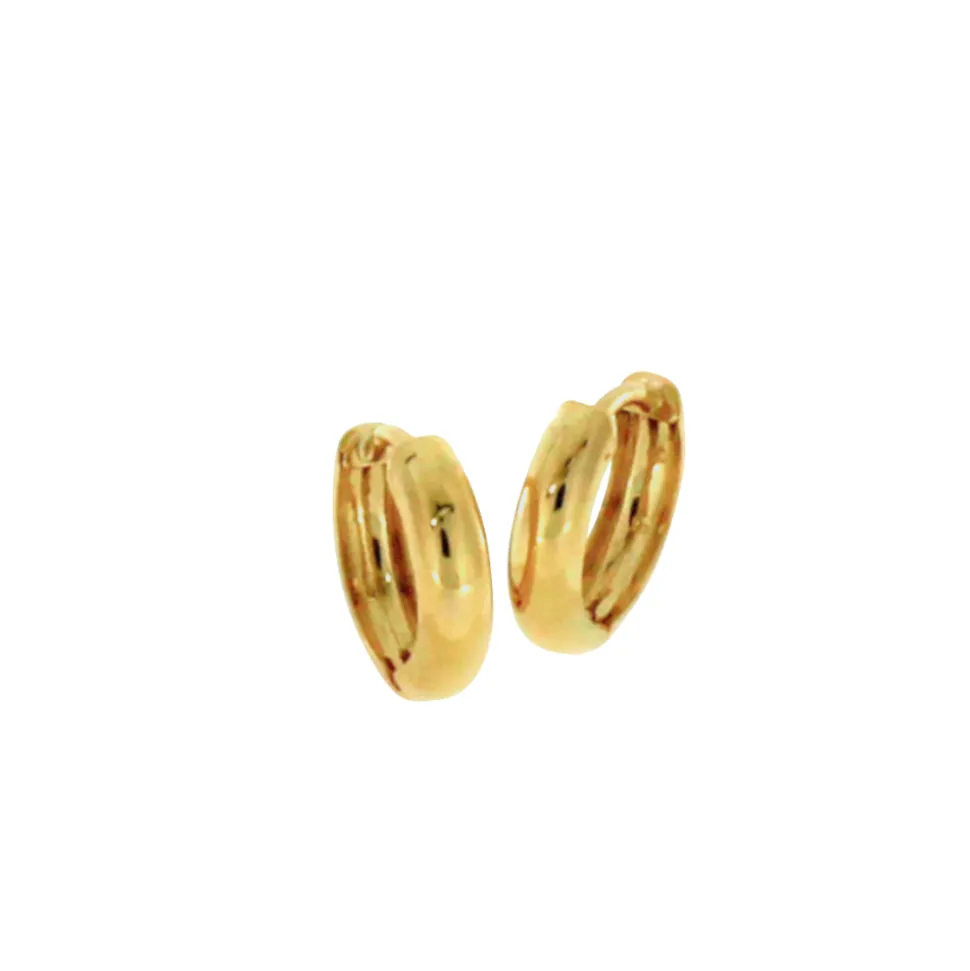 NC Christophersen – Creoler i gult gull – 12 mm i diameter