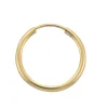 NC Christophersen – Creoler i gult gull – 20 mm i diameter