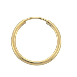 NC Christophersen – Creoler i gult gull – 20 mm i diameter