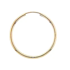 NC Christophersen – Creoler i gult gull – 30 mm i diameter