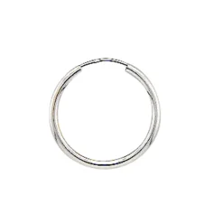 NC Christophersen – Creoler i hvitt gull – 20 mm i diameter