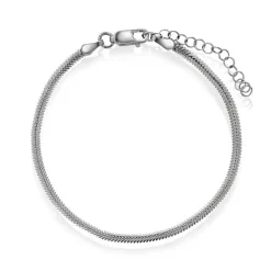 NC Christophersen – Oval slange armbånd i sølv