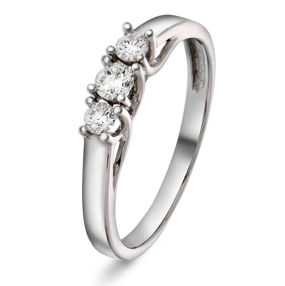 NC Christophersen – Ring i hvitt gull med diamanter