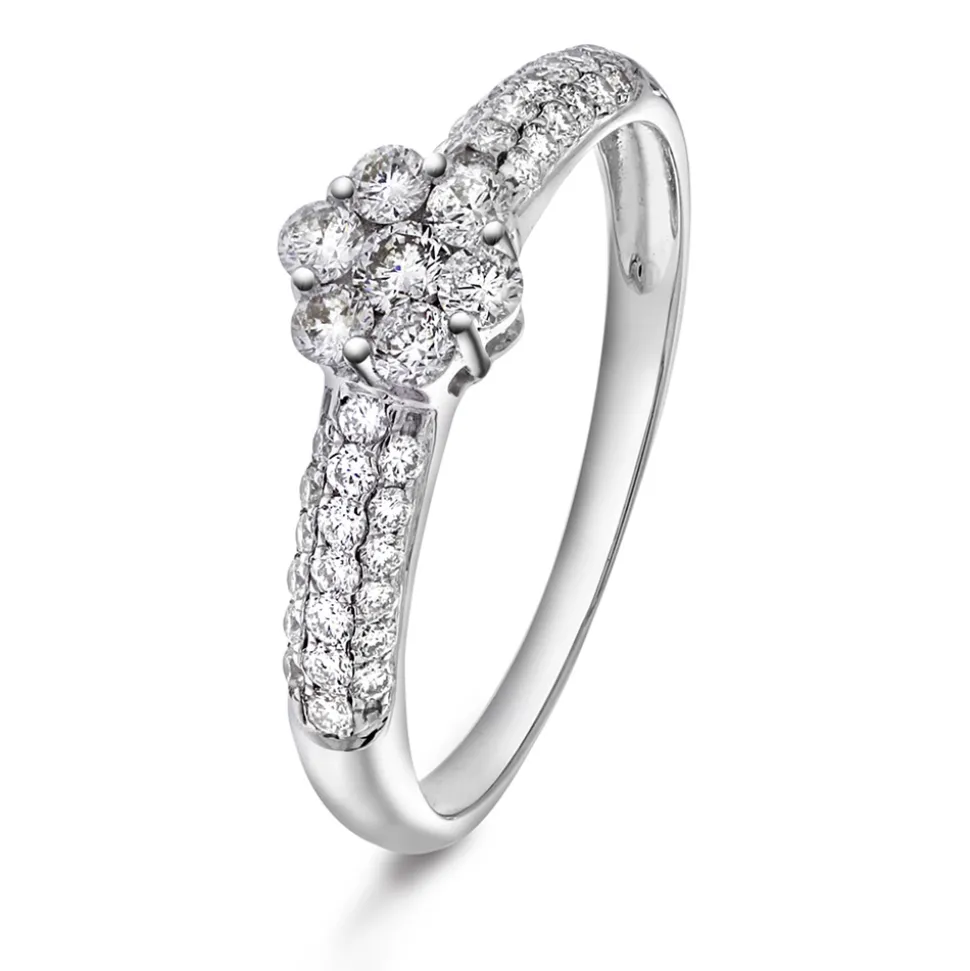 NC Christophersen – Ring i hvitt gull med diamanter