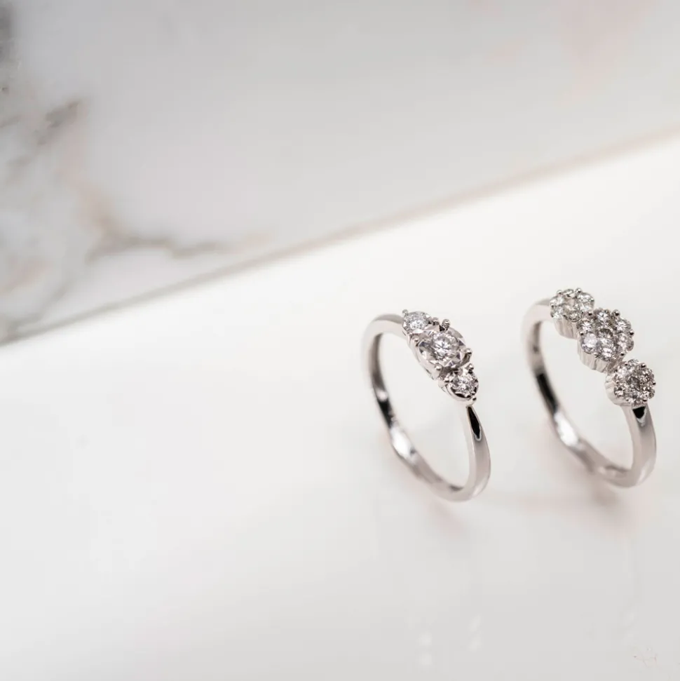 NC Christophersen – Ring i hvitt gull med diamanter