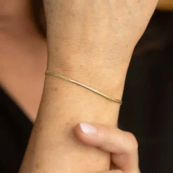 NC Christophersen – Slange armbånd i gult gull, 19 cm