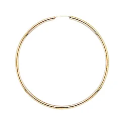 NC Christophersen – Store creoler i gult gull – 50 mm i diameter