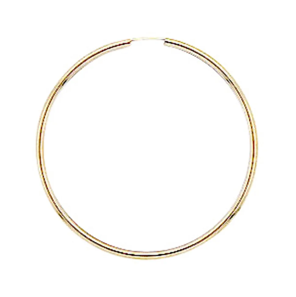 NC Christophersen – Store creoler i gult gull – 50 mm i diameter