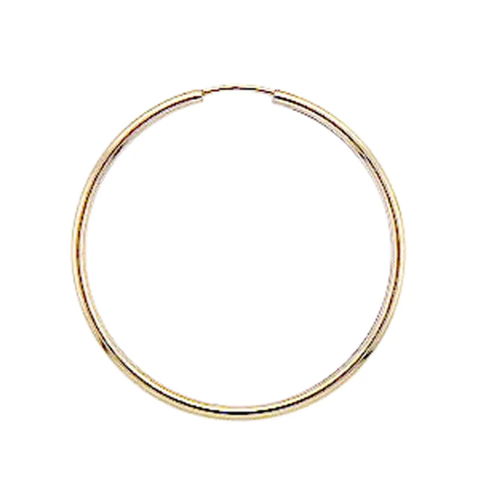 NC Christophersen – Store creoler i gult gull – 40 mm i diameter