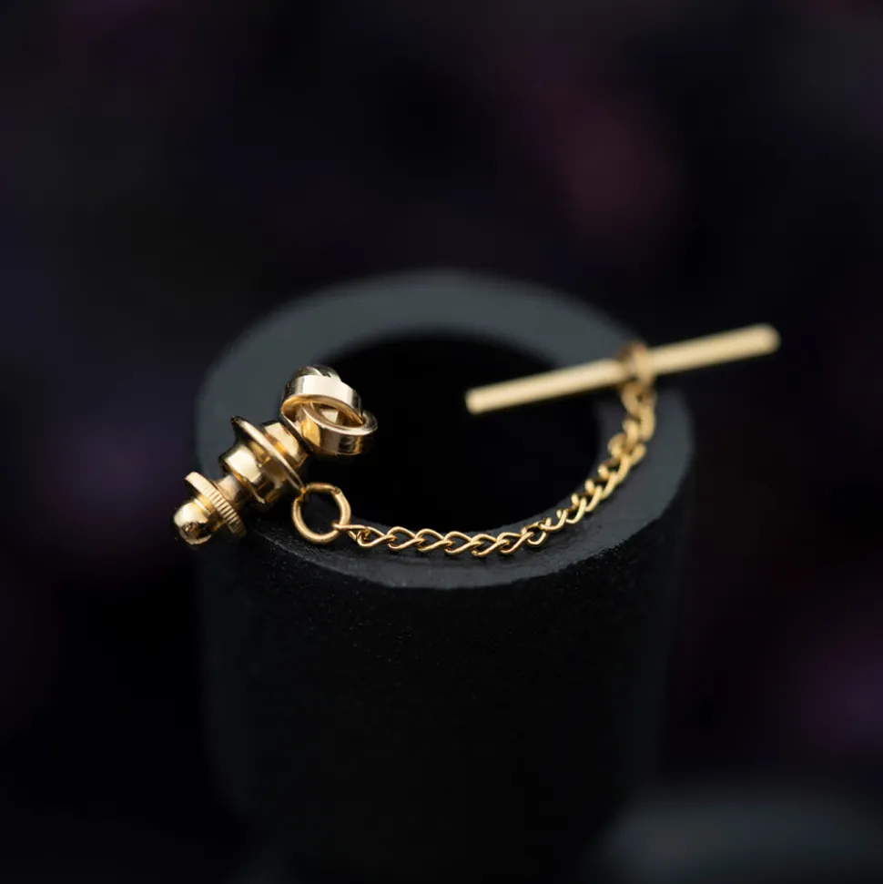 NC Christophersen – Tie-tack i gult gull – Knute