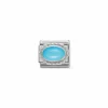 Nomination – Comp. Classic hard stones stainless steel, rich 925 sterling silver setting TURQUOISE