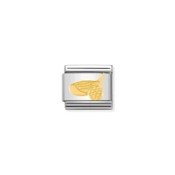 Nomination – COMPOSABLE Classic SPORTS in stainless steel with 18k gold Golf Ball and Club