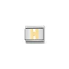 Nomination – COMPOSABLE Classic LETTERS in stainless steel with 18k gold H